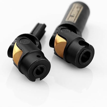 GLOBACT Steel RC Drive Shaft Center DriveShaft for 1/18 TRX4M (Black 2Pcs)