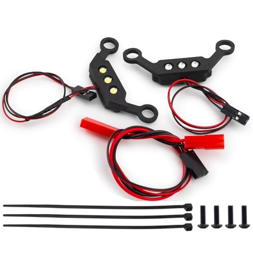 RC Front Rear LED Light Headlight Bar Taillight Lamp Set for Tra-xxas Mini Maxx 2S 4Wd RTR Off-Road Vehicle 1/16 Upgrade Parts (Style A) - style: Style A