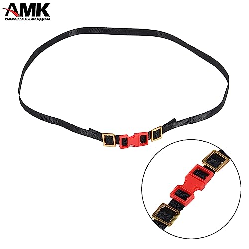 5Pcs Polyester Roof Rack Buckle Strap Luggage Carrier Cargo Net 1/10 RC Crawler Accessories Redcat TRX6 SCX10 TRX4 Upgrades (Red) - color: Red