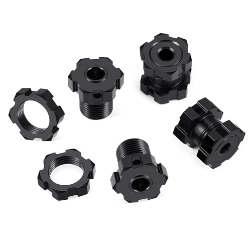MOHERO 4Pcs 14mm to 17mm Wheel Hex Hub Adapters for 1/10 E-REVO2.0 RC Monster Truck