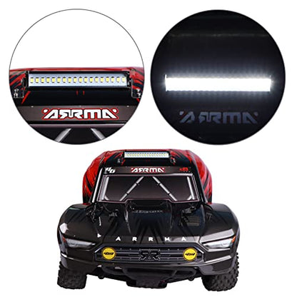 AIMROCK RC Car Light Bar Roof Lamp Kit w/20 LEDs for 1/10 Slash Stampede Rustler TRX-4 Senton Granite SCX10 RC4WD D90 (80mm) - size: 80mm