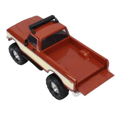 1/16 RC Truck, 2.4G Remote Control Off Road Crawler Toy with System and Shock Absorption, for Boys Kids Adults Birthday (Brown) - color: Brown