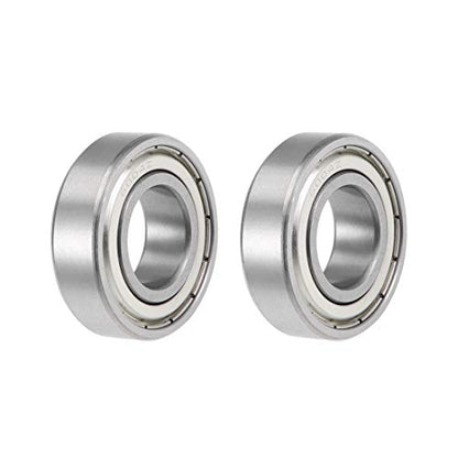 uxcell 6004ZZ Deep Groove Ball Bearings Z2 20mm X 42mm X 12mm Double Shielded Carbon Steel 2pcs - size: 20mmx42mmx12mm