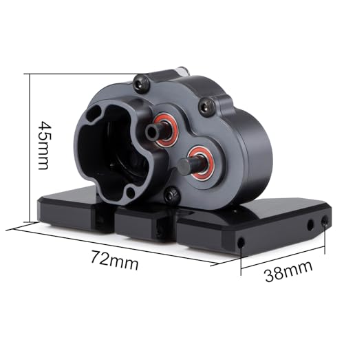 Overdrive Gearbox DLX LCG Trans OD-3 Overdrive Transmission for 1/10 RC Crawler LCG Chassis SCX10 III Pro Capra