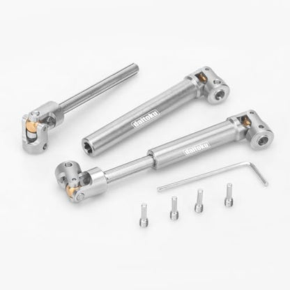 daitoku RC Drive Shaft 94-125mm & 117-168mm for SCX10 TRX4 1/10 RC Crawler Car Driveshaft Upgrade Parts Replacement (2PCS)