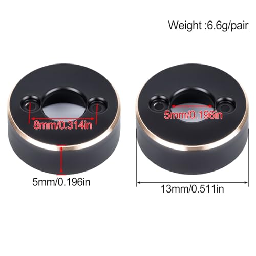 Brass Steering Knuckles Rear Hubs Weights Diff Covers for 1/30 RC Crawler AXIAL SCX30 Ford Bronco 4X4 Jeep Wrangler JLU Upgrades (Rear Axle Weights) - color: Rear Axle Weights