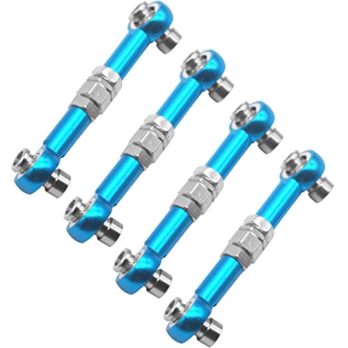 4Pcs ShareGoo RC Aluminum Linkages Steering Servo Rod Turnbuckle 102017 Compatible with Himoto RedCat Racing 1/10 On-Road RC Car