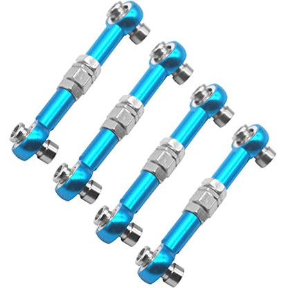 4Pcs ShareGoo RC Aluminum Linkages Steering Servo Rod Turnbuckle 102017 Compatible with Himoto RedCat Racing 1/10 On-Road RC Car