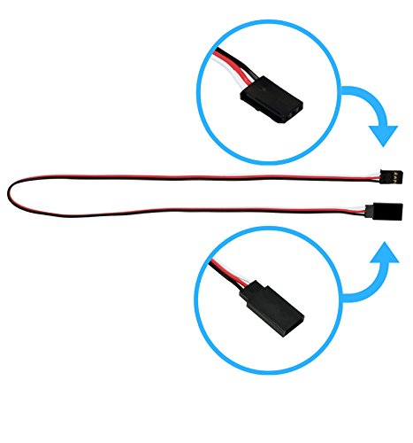 Futaba Style 18" / 450mm Servo Extension - 5 Pack #1017