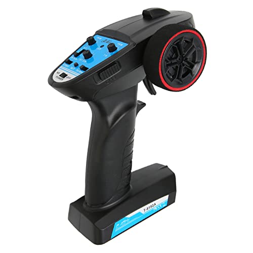 VINGVO Rc Controller, Rc Receiver 3 Channel Rc Transmitter Rc Transmitter with 2.4Ghz Receiver Speed Adjustment Function Remote Controller for Car Boat