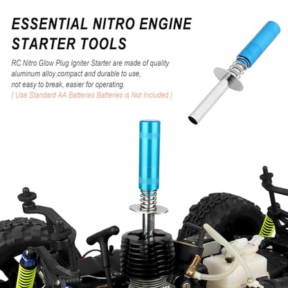 Hobbypark RC Igniter & Hot Glow Plugs No.3 N3 Replace OS 8 Super Duty Spark Engine Parts for Traxxas Redcat RC Nitro Car Truck Off Road Buggy (Igniter+N3 Glow Plug)