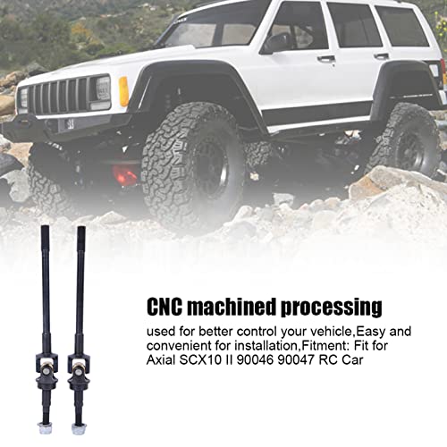 RC Front Steel Drive Shaft, CVD Drive Axles Compatible with SCX10 II 90046 90047 1/10 RC Car Model