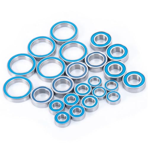 Double Rubber Seal for Axial for Yeti XL for RTR RC Crawler Car Upgrade Parts Ball Bearing 24PCS/Set Rubber Sealed Bearings