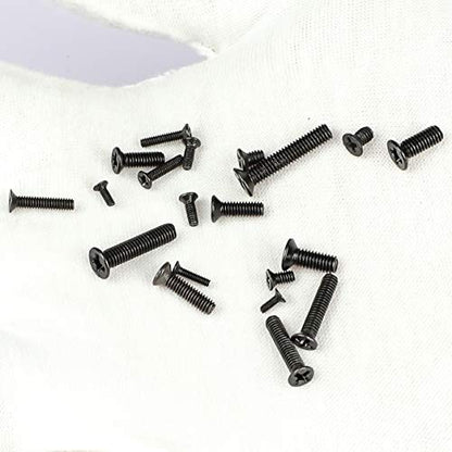 NINDEJIN 720pcs Laptop Notebook Computer Carbon Steel Screws Kit Set, Flat Head Phillips Screw Assortments, M1.4/1.7/2/2.5/3 Countersunk ssd Screws Accessories for SSD Toshiba DELL Sony Samsung | Machine Computer Screws Screws set, Carbon Steel , for Many