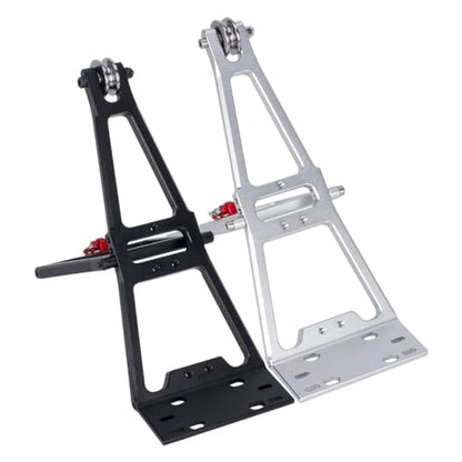 AMK 1/10 RC Crawler Tow Truck Accessory Kit, Truck Tow Truck Crane Arm Wrecker Servo Winch Kit, for 1/10 RC Crawler SCX10 TRX4 Capra LCG Chassis Upgrades Parts - color: Black