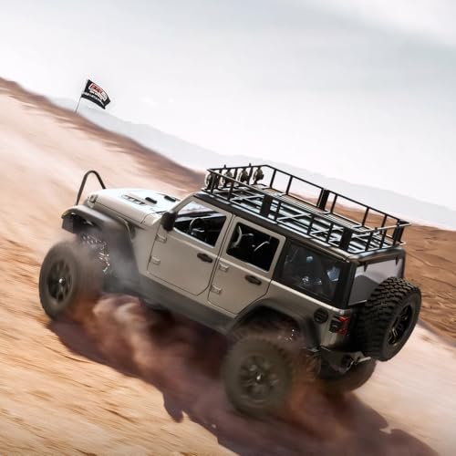 1/12 RC Crawler RTR, MN-128 Off-Road Truck, 4x4 RC Rock Crawler with 2.4G Remote Control RC Jeep Car Model for Adults Hobby Gifts (Gray) - color: Gray