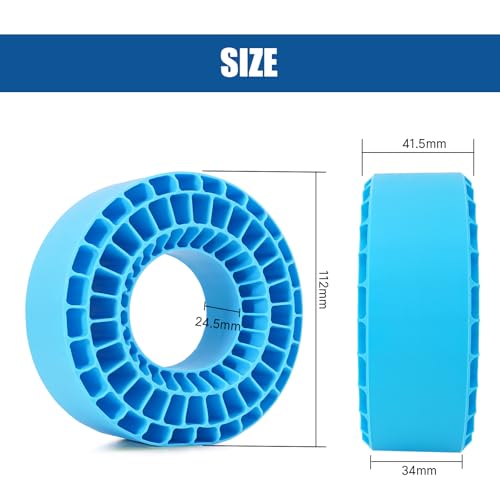 INJORA Silicone Rubber Insert for 1.9" 120-124mm × 45-48mm Tire, BL, 1908 - color: Blue