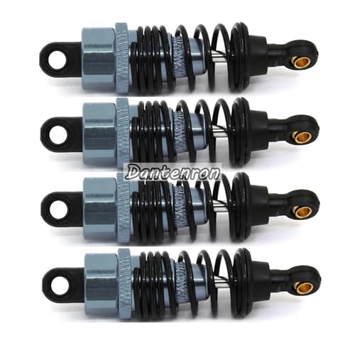 4Pack RC Car 102004 Adjustable Shock Absorber Damper Upgrade Parts Replacement Accessory 68mm For 1/10 RC On Road Drift Rally Car HSP 94102 94122 HPI Losi Axial Tamiya Redcat (Titanium) - color: Titanium