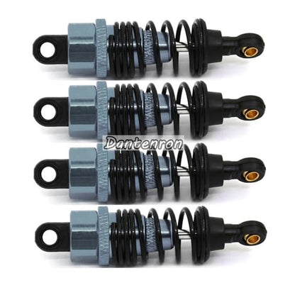 4Pack RC Car 102004 Adjustable Shock Absorber Damper Upgrade Parts Replacement Accessory 68mm For 1/10 RC On Road Drift Rally Car HSP 94102 94122 HPI Losi Axial Tamiya Redcat (Titanium) - color: Titanium