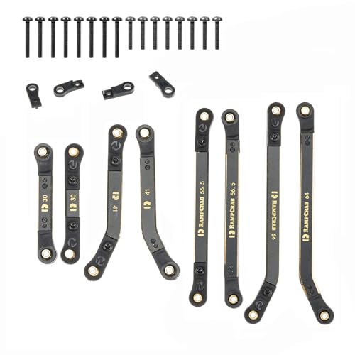 High Clearance Links Set for SCX24 GX 470, Brass Links Set, Upgrade Parts for SCX24, 1/24 RC Crawler Car Upgrade Accessories, Black - size: For GX 470