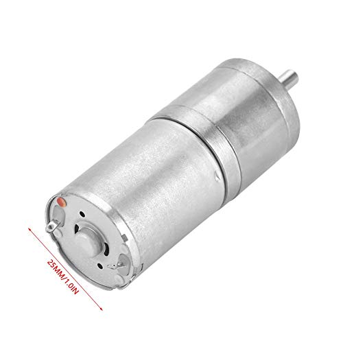 12V Mini DC Motor, 10RPM Micro Electric Gear Motor Metal Reversible High Torque Speed Reduction Shaft 25mm for PCB DIY RC Car Robot Model Drive Electric Drill Gear Box(10RPM) - size: 10RPM