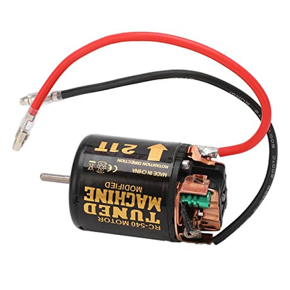 Brushed Motor ESC Combo, Brushed Motor ESC Combo with 540 21T Brushed Motor 65A Green Brushed ESC RC Car Motor