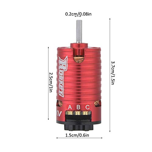 RC Brushless Motor, Rocket Mini-Z 3500KV 2Poles Brushless Motor for 1/24 1/28 RC Model Car