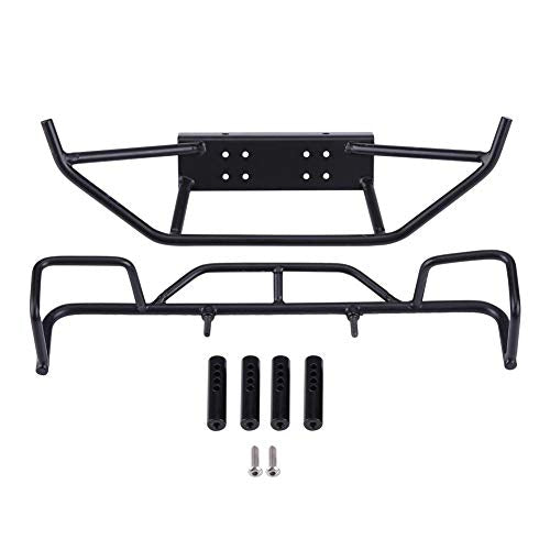 RC Car Bumper, Metal Front Rear Bumper for 1/10 Scale RC Crawler Bumper with Heavy Duty Protection for Off Road Enthusiasts
