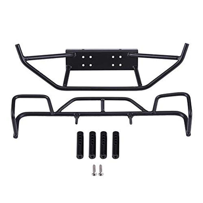 RC Car Bumper, Metal Front Rear Bumper for 1/10 Scale RC Crawler Bumper with Heavy Duty Protection for Off Road Enthusiasts