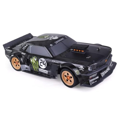 1/7 4WD Brushless RC Monster Truck, 1900KV Motor 150A ESC Metal Gear Servo, CNC Aluminum Adjustable Shocks, 2.4GHz RTR Hobby Off Road Remote Control Truck for Adults 14+（Without Battery） - color: Black
