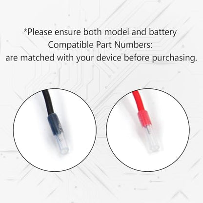 (2-Pack) 7.4V 2200mAh Rechargeable Battery Module with Bare Leads | Two-cell battery module with PCB protection for compatible LED lights, RC models and DIY electronics requiring bare leads.