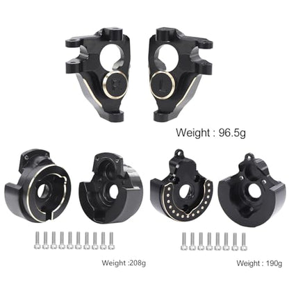Brass Steering Knuckles Portal Front and Rear Cover Weights for 1/10 RC Crawler Car Vanquish VS4-10 Phoenix F10 Portal Axle Lower COG