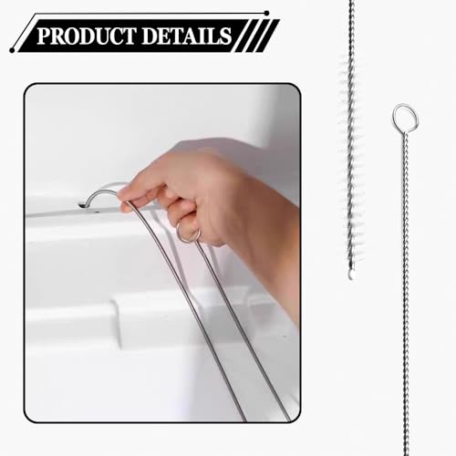 Auto Sunroof Drain Cleaning Tool, Car Cleaning Kit, 61 Inch Long Flexible Drain Brush Pipe Cleaners for Car, Vehicle Tube Brush Slim Drain Dredging Tool for Cars Sunroof Windshield Wiper Hole