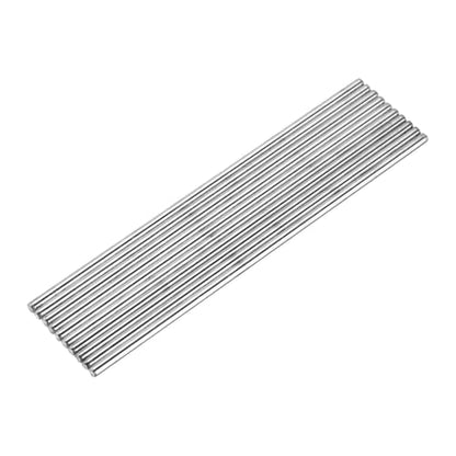 MECCANIXITY 10pcs 3mmx100mm Toys Shaft Round Rod Axles Drive Shaft for DIY RC Car Truck Boat Helicopter Model Part, Silver - size: 3mmx100mm