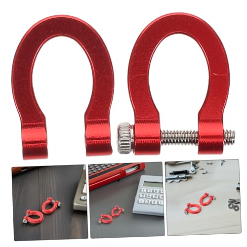 SOLUSTRE Aluminum Alloy Tow Hook Set for Rc Crawler Car Strong Model Towing Shackle Simple Installation Versatile Design