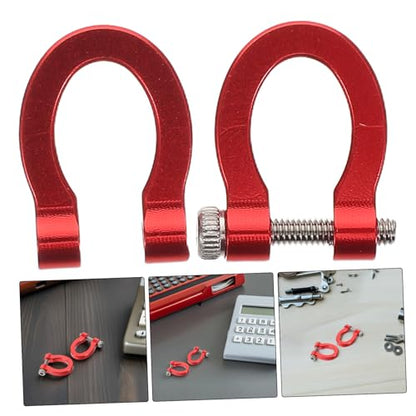 SOLUSTRE Aluminum Alloy Tow Hook Set for Rc Crawler Car Strong Model Towing Shackle Simple Installation Versatile Design