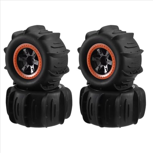Compatible with Traxxas 104009 104001 for XLH 9125 1/10 RC Truck Upgrade Parts Accessories 4PCS Sand Snow Tire Wheels RC Assortment
