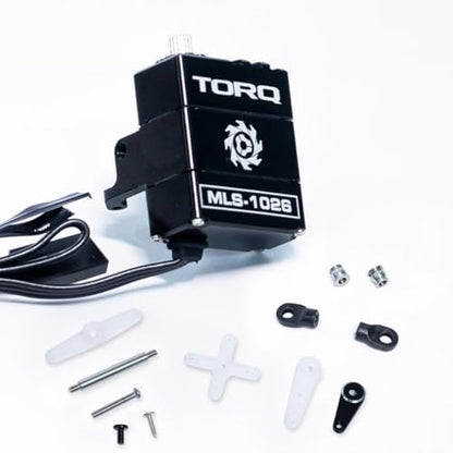 TORQ MLS-1026 Premium Direct-Mount, Powerful High-Torque RC Servo with CNC Aluminum Case & Waterproof Used for Remote Control, RC Rock Crawler 1/18 TRX4M Land Rover Defender / F150 / Chevrolet K10 - color: Trx4m Servo