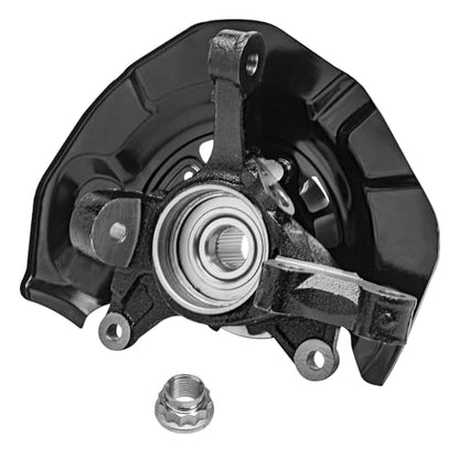Detroit Axle - AWD Front Steering Knuckles & Wheel Hub Bearings + Outer Tie | Rod Ends Replacement for 2004-2010 Toyota Sienna - size: 4SU48679/Kit