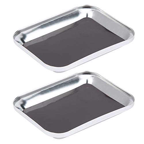 Aluminum RC Repair Screw Tray Magnetic Tool Board for Model Car Boat Drone (Silver) - color: Silver