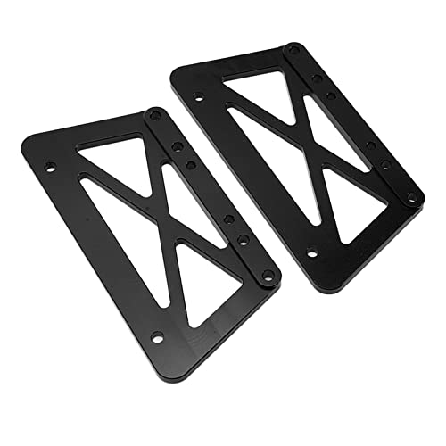 AYNEFY Alloy Chassis Lift Plate Set, Lightweight Aluminum, Strong Support for Axial SCX10 1/10 RC Cars, Perfect for Climbing Enthusiasts (Black)