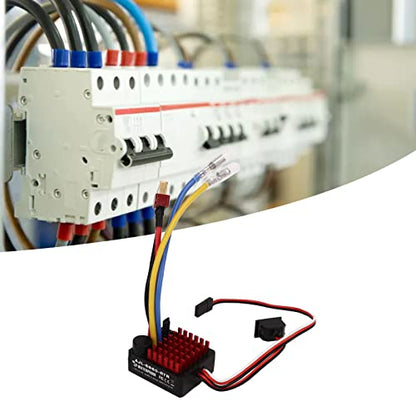 Keenso RC Car Brushed ESC, 6860 RTR 60A Electronic Speed Controller for 1/10 RC Crawlers Tanks Cars Boats for Various Environments