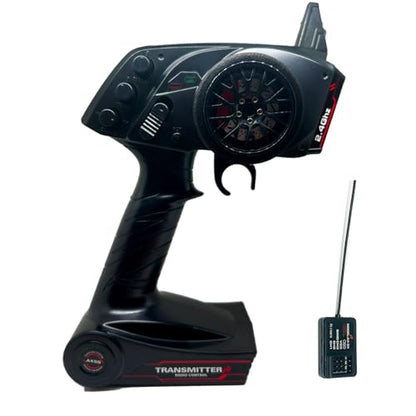 2.4G 3CH Remote Control Radio Transmitter with Receiver for 1/10 1/8 RC Car RC Boat