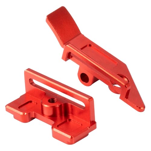 Battery Plate with Strap for Tra-xxas 1:16 Mini Maxx/XRT | Aluminium Mounting Tray 4WD VXL-3S Monster Truck Upgrades (Red) - color: Red