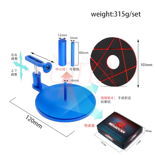 fujita RC Car Wheel Tire Cementing Helper Tool Rubber Tire Mounting Glue Tools for 1/8 1/10 1/12 1/16 1/18 RC Car Multi-Function tyre Gluing aid (Blue) - color: Blue