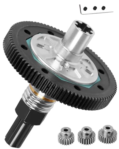 91T Spur Gear Slipper Clutch & 21T 23T 25T Pinions Gear Upgrades Part for 1/10 Granite 4X4 / Granite 4X2 Mega550,Black - color: Black - (91t)