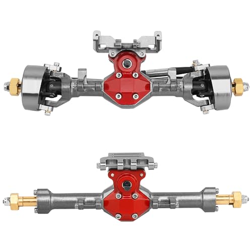 Diamond Shape SCX24 Aluminum Axle Upgrades for Axial SCX24 Deadbolt C10 JLU Gladiator Bronco 1/24 RC Crawler (Titanium) - color: Titanium