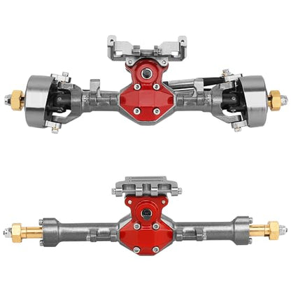 Diamond Shape SCX24 Aluminum Axle Upgrades for Axial SCX24 Deadbolt C10 JLU Gladiator Bronco 1/24 RC Crawler (Titanium) - color: Titanium