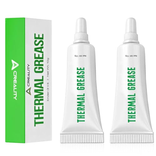 Creality 3D Printer Thermal Grease, 350°C High-Temperature Resistant Paste, Excellent Thermal Conductivity, Non-Conductive, for 3D Printer Hotend/Nozzle, Suitable for All FDM 3D Printer (2 Pack) - style: High-temperature Thermal Grease