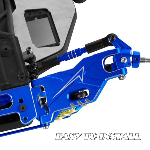 RC Alloy Suspension Arms w/Tie Bar Upgrades Part for 1/10 Slash 2WD,Slash 2WD VXL,4PCS RC Aluminum Front Rear A Arms Hop Ups,Navy Blue